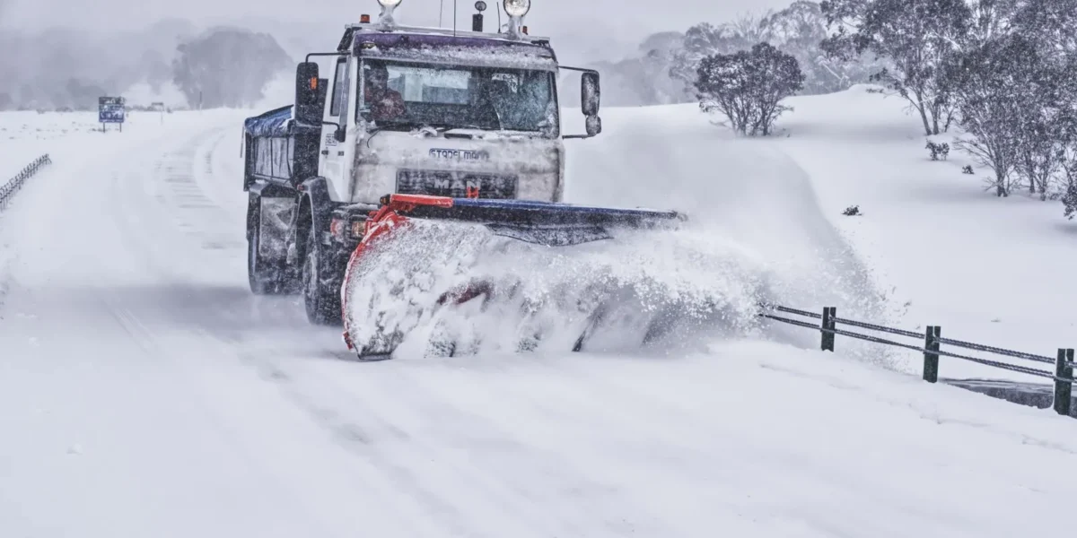 Commercial parking lot snow plowing in Buffalo, NY